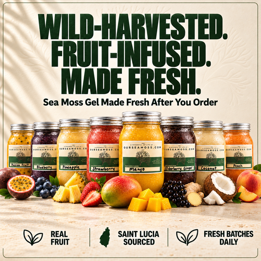 Fruit Infused Wild Harvested Sea Moss Gel