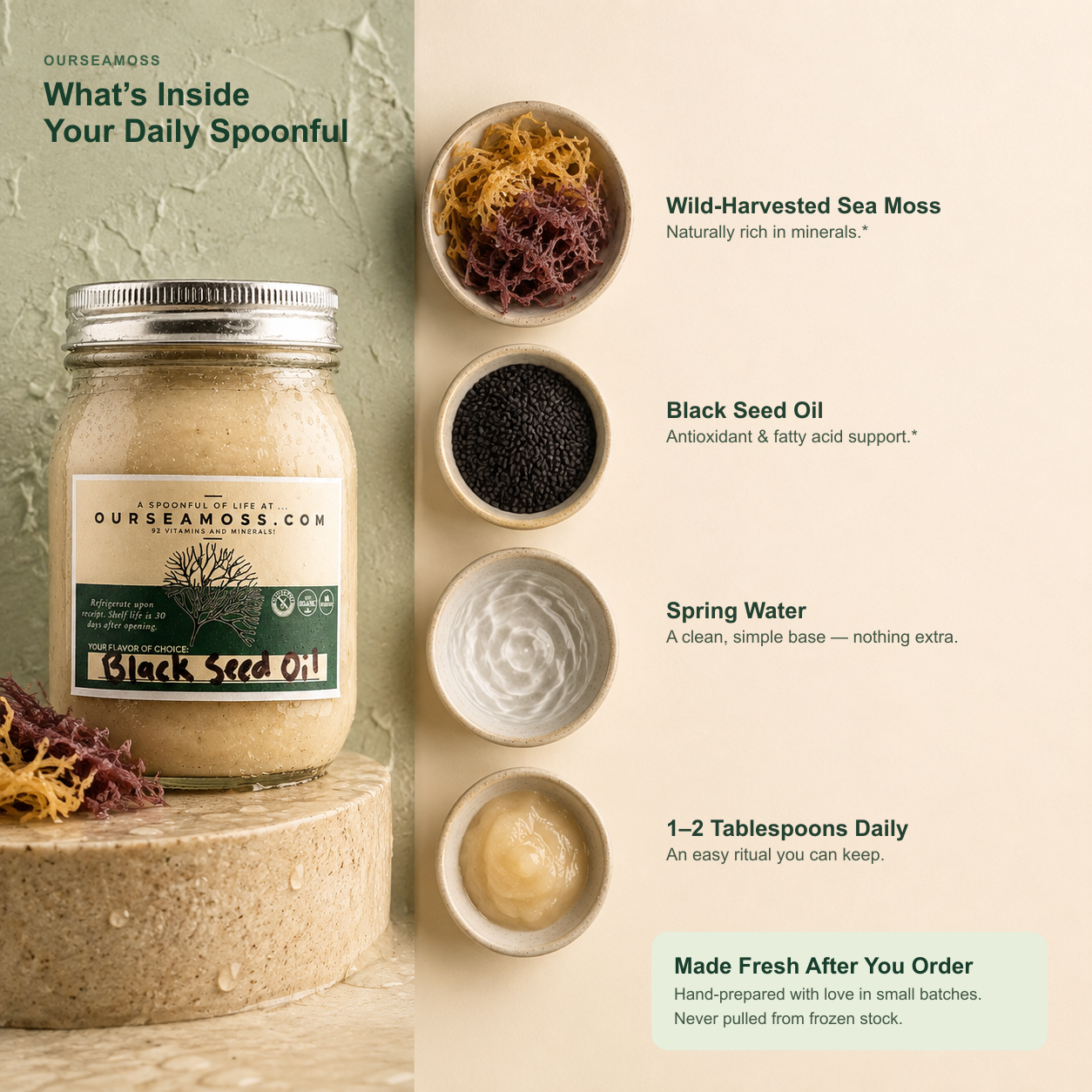 Black Seed Oil Sea Moss Gel
